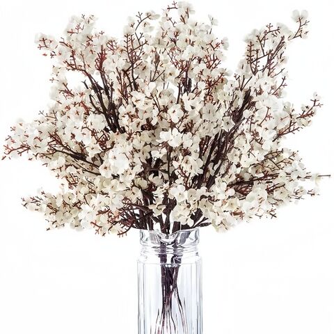 Real Touch Baby's Breath Gypsophila Silk Flowers-10pcs